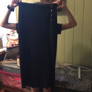 Navy Long Skirt